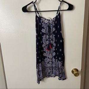Navy LUQ halter top tank